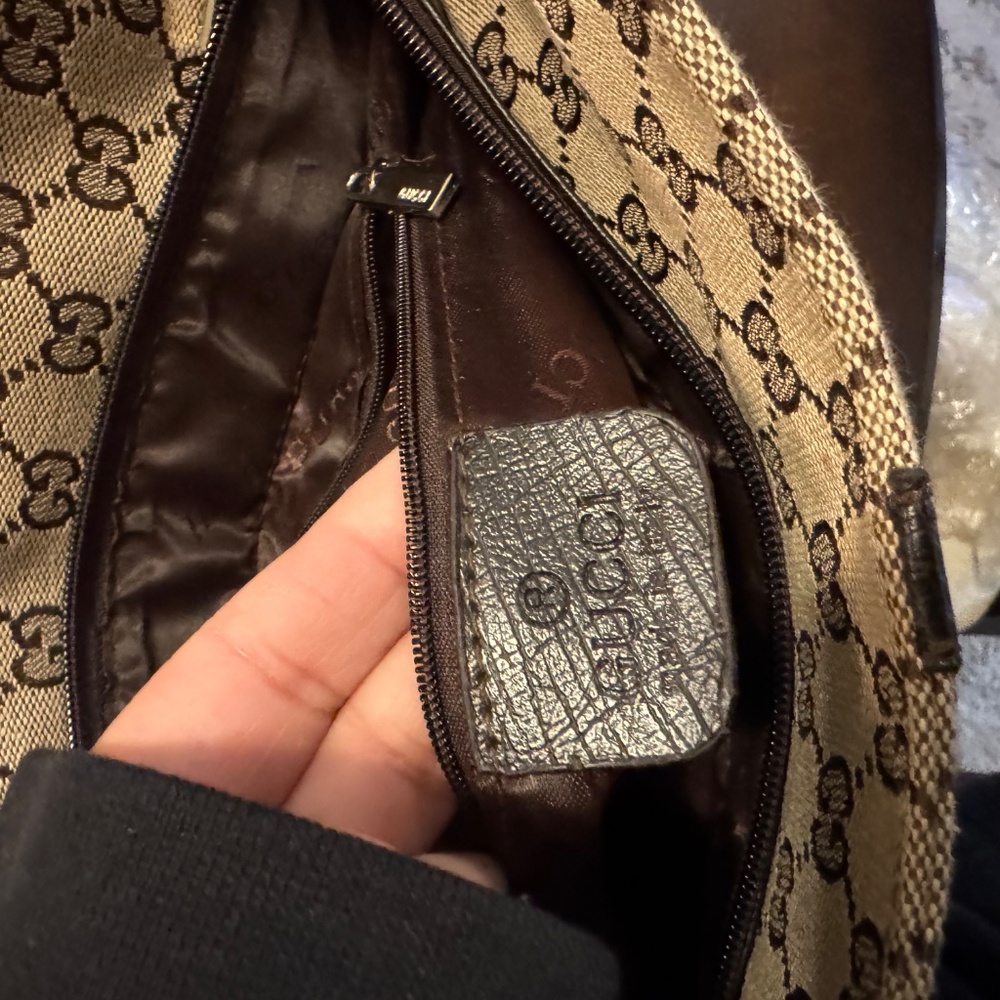 Authentic Gucci GG Canvas Messenger Bag Brown Crossbody - Picture 6 of 7
